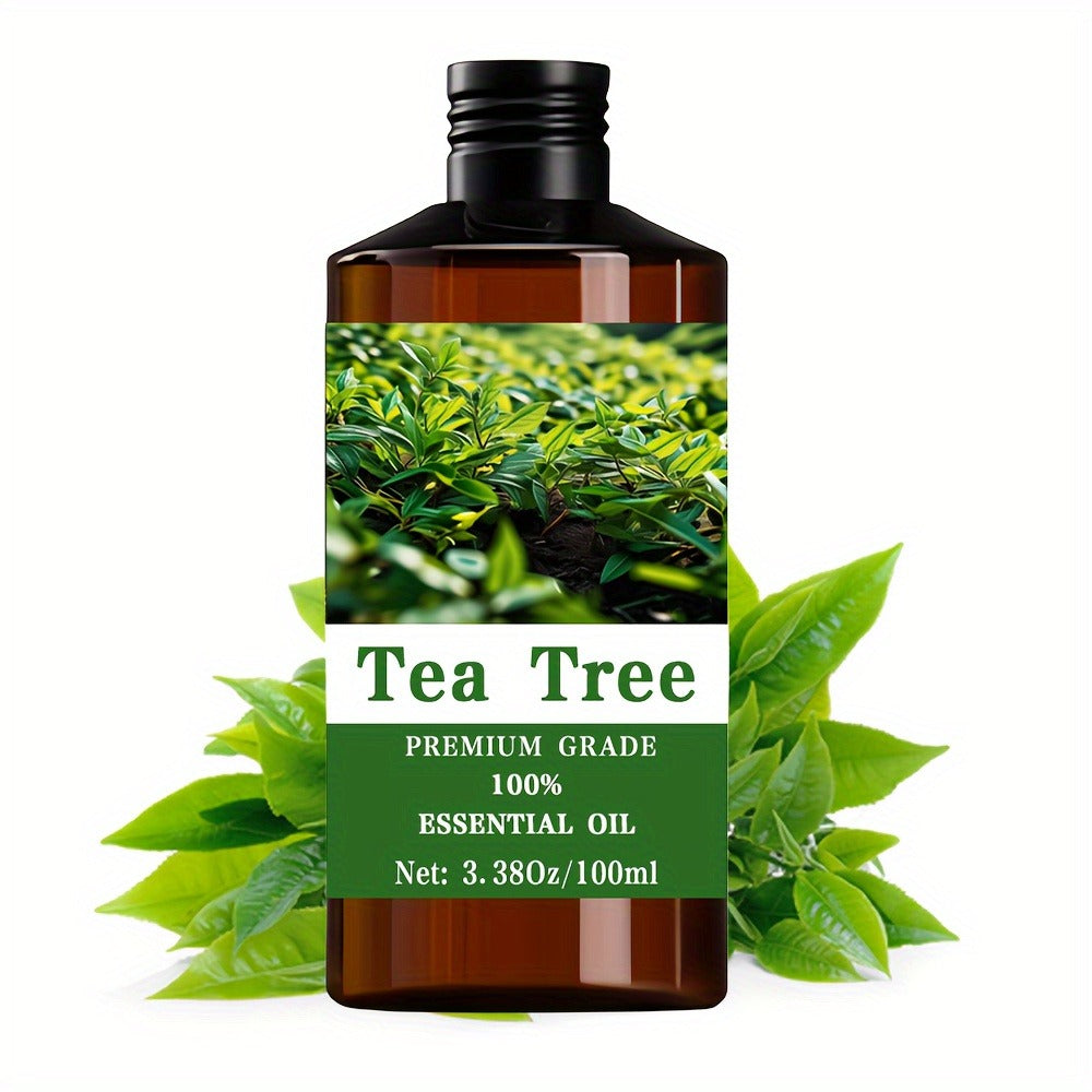 Essential Oil Tea Tree Fresh Earthy Aroma in 100ml Bottle for Diffuser, Massage, Meditation and Personal Care — image 1