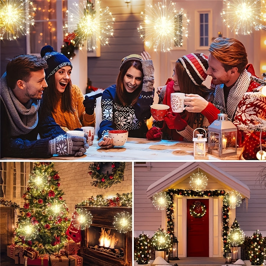 Solar Starburst Firework Light Set with 240, 360 or 450 LEDs, Remote and Eight Lighting Modes — image 10