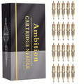 Ambition Tattoo Cartridge Needles 20pcs Professional RL RS RM Sizes with Safety Membrane for Temporary Body Art, Festivals an