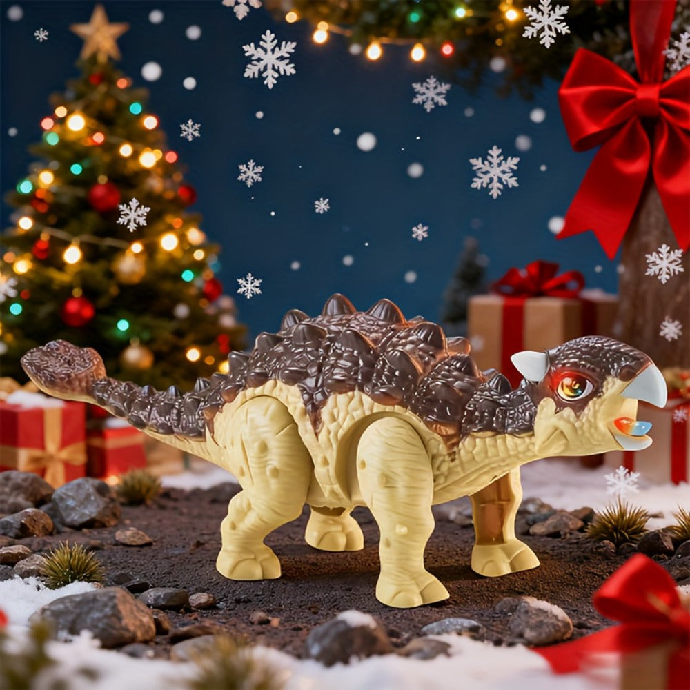 Battery-Powered Walking Ankylosaurus Dinosaur Toy with Roaring Sound and Random-Color Checkout — image 9