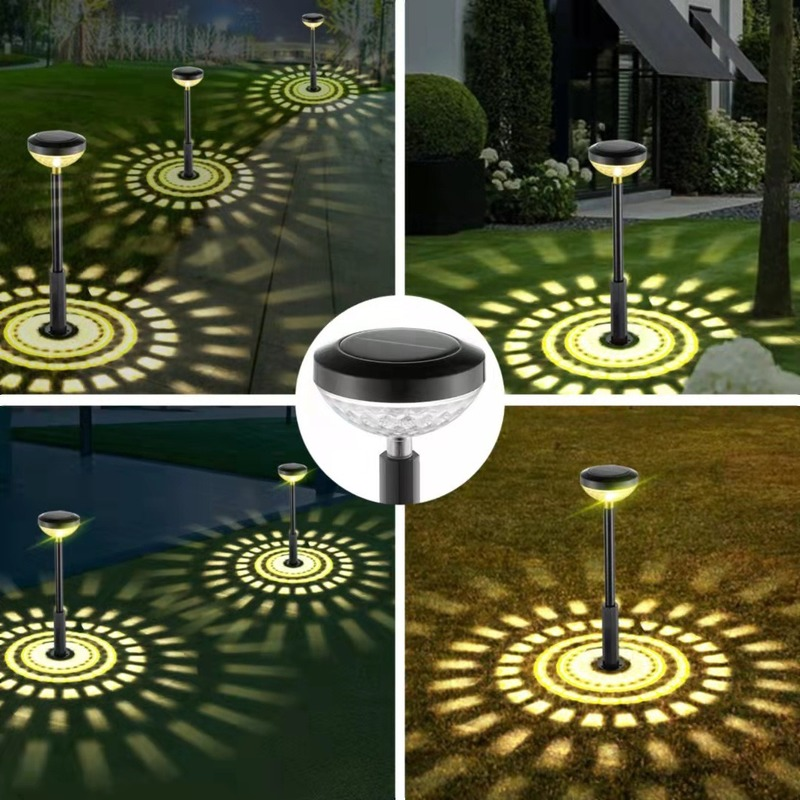 Outdoor Solar Lawn Projection Water Droplets Colorfully Inserted Lights