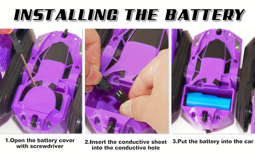 Remote Control Car, Double-Sided 360-Degree Flip Stunt Model with LEDs, 2.4GHz Control and 1400mAh Battery — image 14