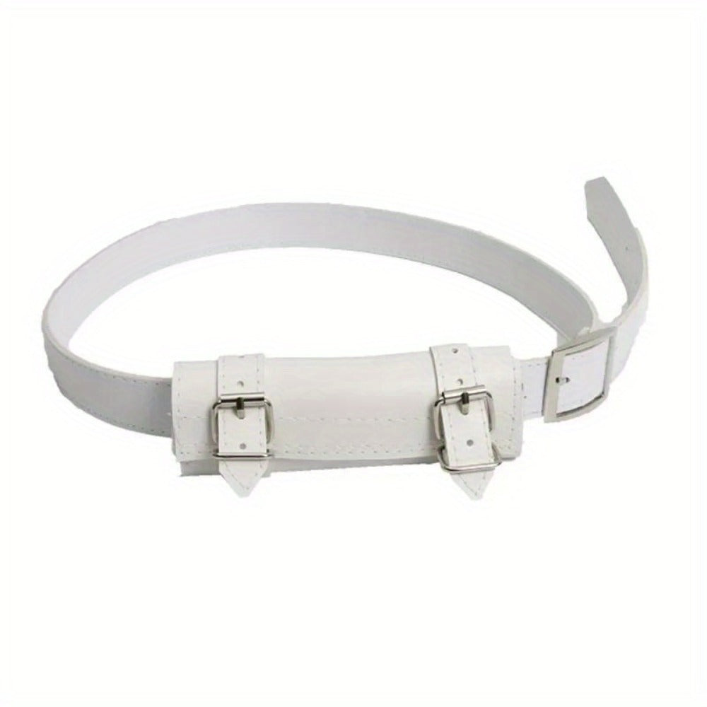 Sword Belt Holster with Dual Buckle Loops in Black or White for Katana-Style Costume Props — image 6