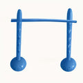Blue Inflatable Limbo Game with Two Weighted-Base Uprights and Horizontal Bar for Outdoor Parties — image 1
