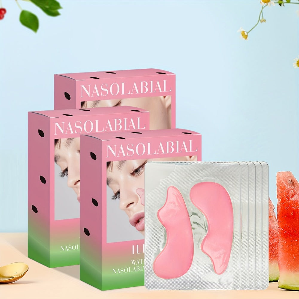 Nasolabial Fold Patches with Watermelon Collagen & Niacinamide, Caffeine Smile Lines Face Patches for Deep & — image 10