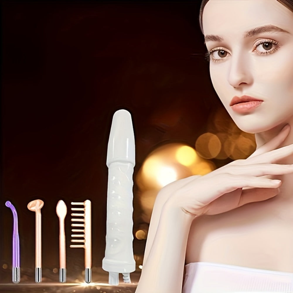 High Frequency Facial Massager 4-in-1 Skin Care Stick Portable Home Use Acne Treatment Rejuvenation Beauty for Home or Salon 