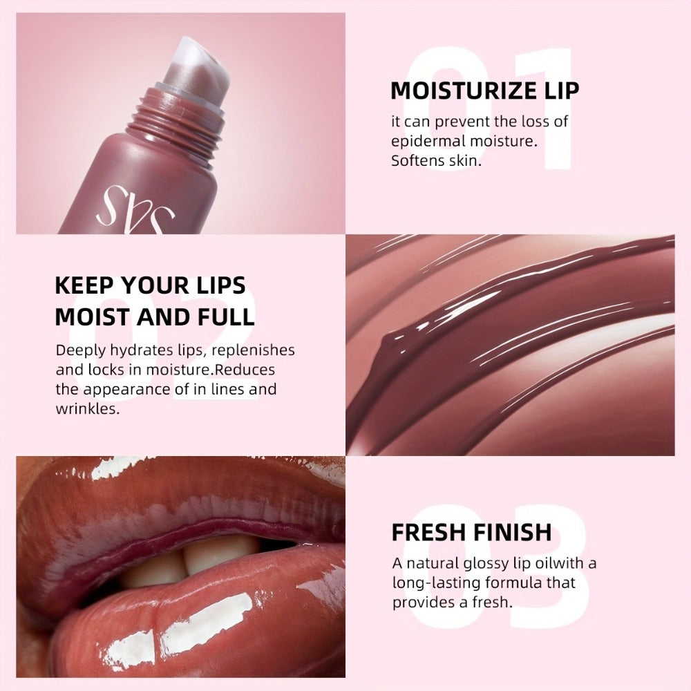 SAS Heart-Pendant Lip Gloss with 15ml Net Content, Squeeze-Tube Format and Six Numbered Shades — image 4