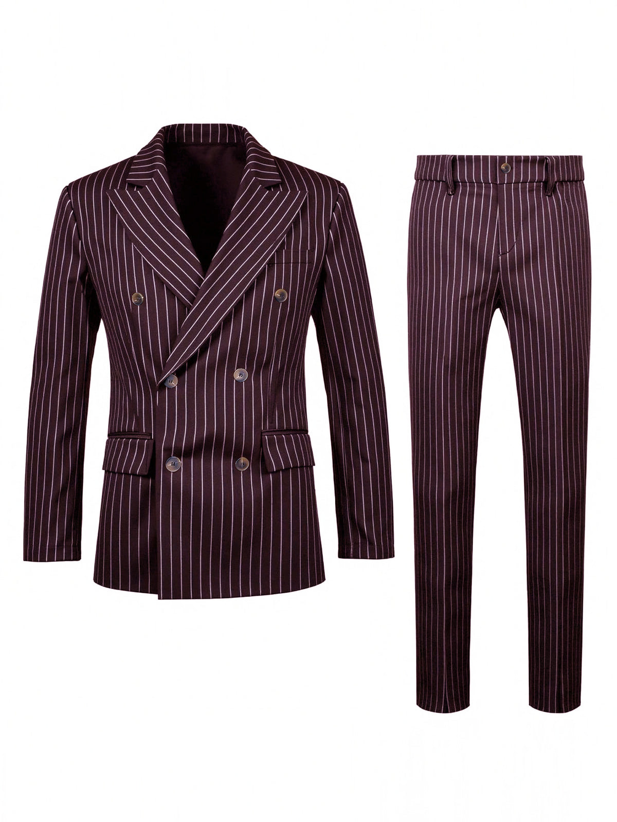 Mens Striped Business Suit Set