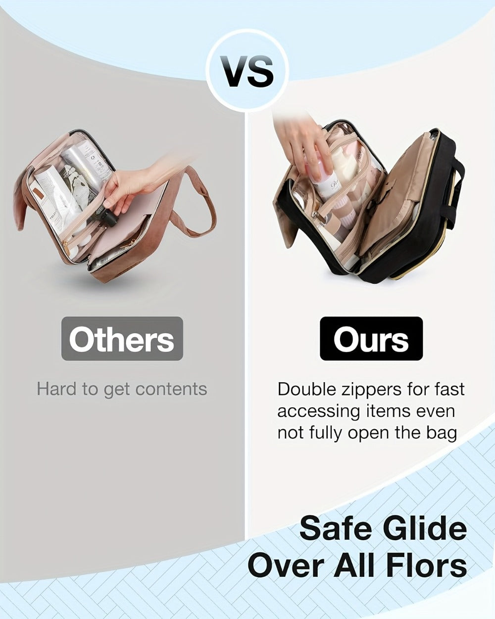 Hanging Travel Toiletry Bag Large Capacity for Full-Size Products Waterproof Cosmetic Organizer with Hook — image 16