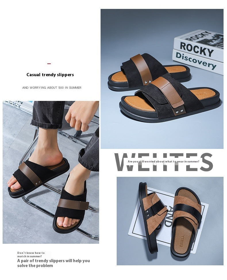 Outer Wear Home Bathroom Non-slip Platform Slippers