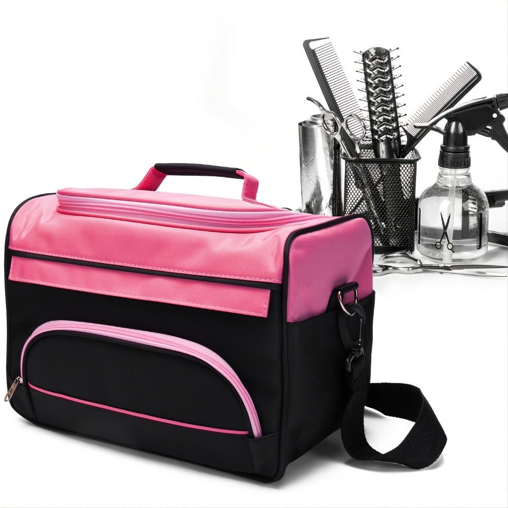 Hairdresser Tool Bag Multi-Functional Salon Styling Organizer for Professionals with Adjustable Strap Large Capacity Hair Mak