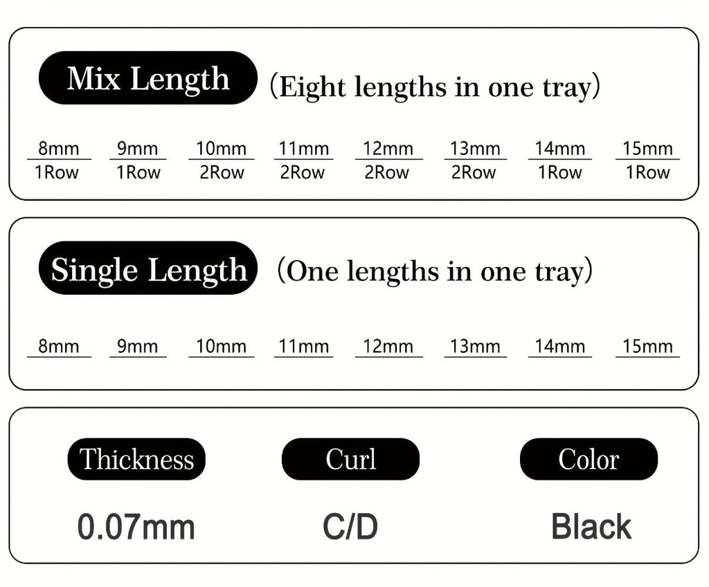 120-Fan Tray Premade Volume Lash Extensions 5D 7D 9D Wispy Faux Mink Eyelash Extensions C D Curl Mix 8-15mm — image 16