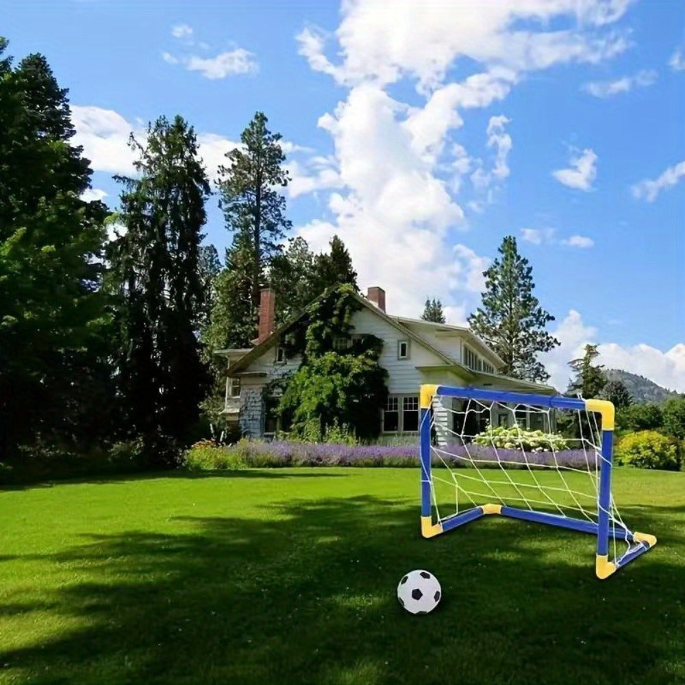 Kids Youth Football Goal Set, 2pcs Portable Easy-Assemble Soccer Goals for Indoor & Outdoor Play — image 12