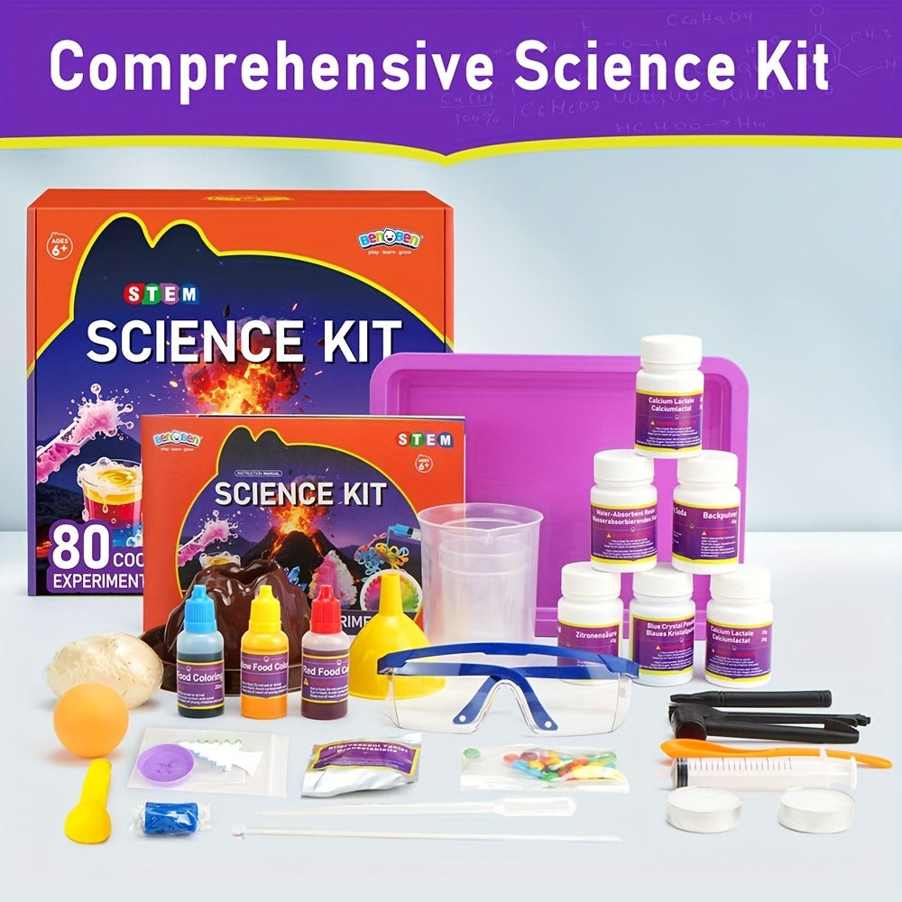 STEM Science Kit for Kids Ages 6-12, 60 80 105 Lab Experiments, Chemistry Set with Crystal Growing & Chemical Reactions — ima