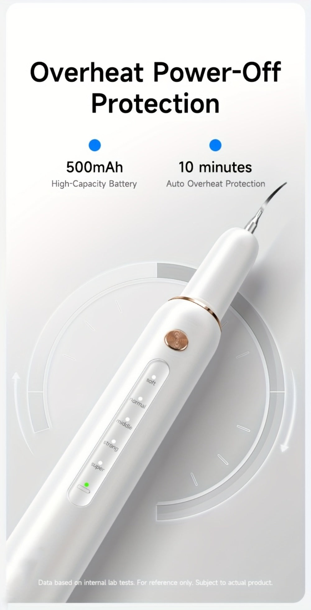 Ultrasonic Tartar Remover Electric Tooth Cleaner 5-Speed IPX6 Waterproof USB Rechargeable Dental Scaler — image 17