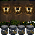 Two- or Four-Piece Solar Butterfly Fence Lantern Set with Metal Cutout Shades, 16 x 7.8 x 8.5cm Each — image 1