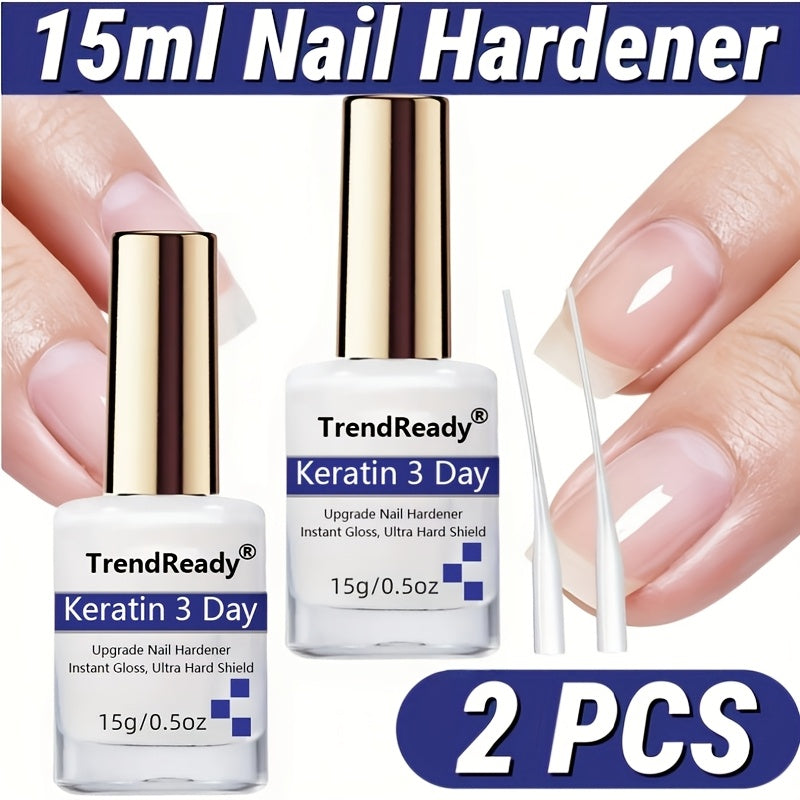 Nail Hardener for Weak Brittle Splitting Nails 2 Pack – Fast Drying White Nail Strengthener with Vitamin E — image 19