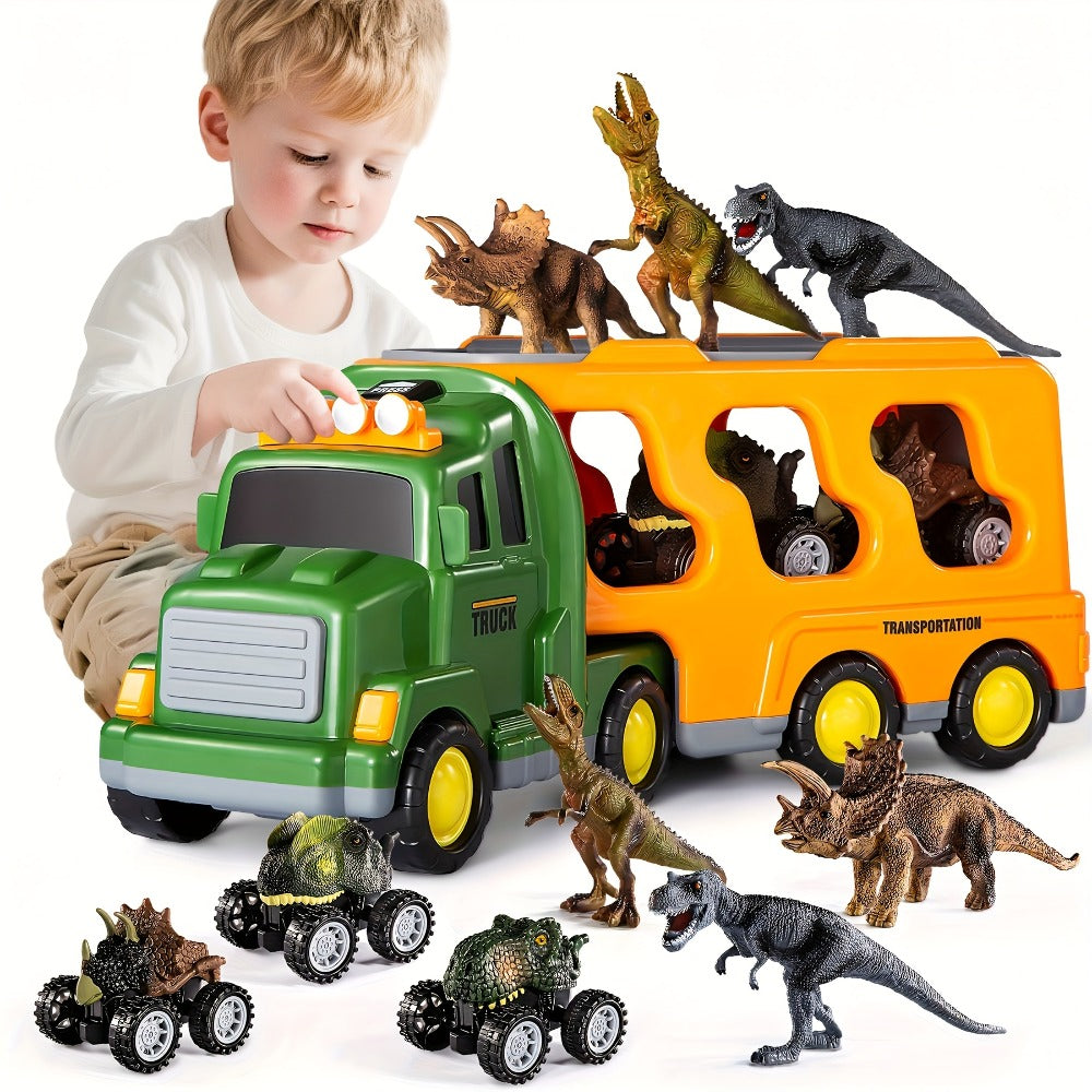 Dinosaur Transport Truck Toy Set with Lights & Sounds with the Listed Color, Size or Set Options for Everyday Use — image 2
