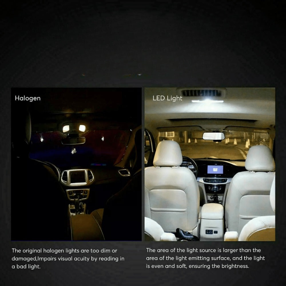 LED Car Interior Light Bulbs 40PCS W5W 168 6000K Cold White – Width Indicator Reading Roof Dome Lamp Replacement Set — image 