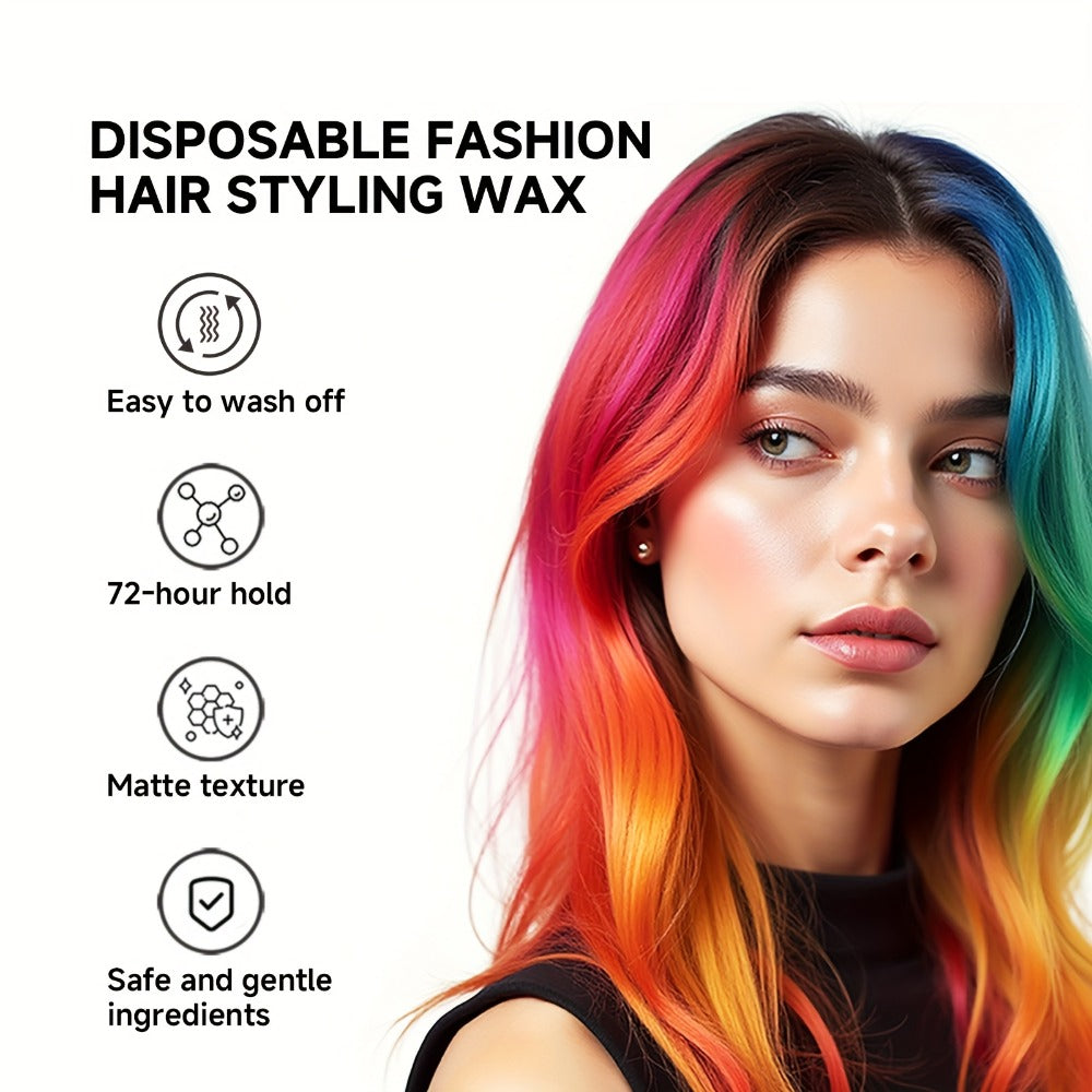 Hair Color Wax 13 Shades 120g, Temporary Hair Dye for Men & Women, Easy Apply & Wash Out, Party, Festival — image 4