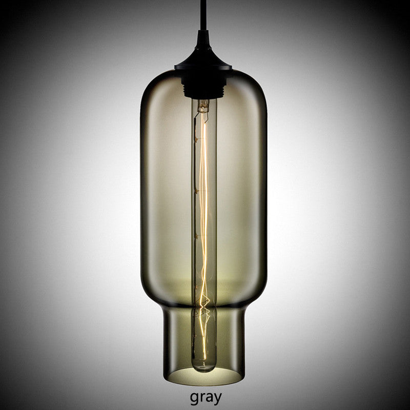 Nordic Modern Loft Pendant Lamp Glass Lustre Industrial Decor Hanging Lights Fixtures