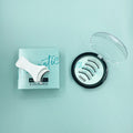 CX159-1 Natural-Style Magnetic False Eyelash Pair with White Curved Applicator and Round Case — image 1