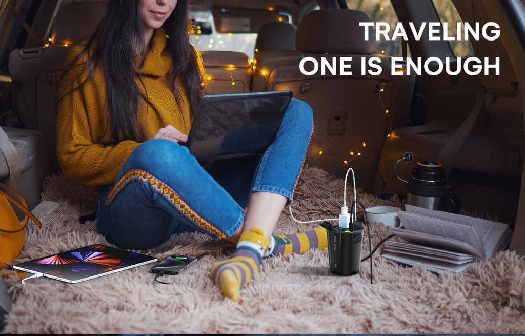 Car Power Inverter with Two 110V AC Outlets and USB-C Ports for Vehicles — image 9