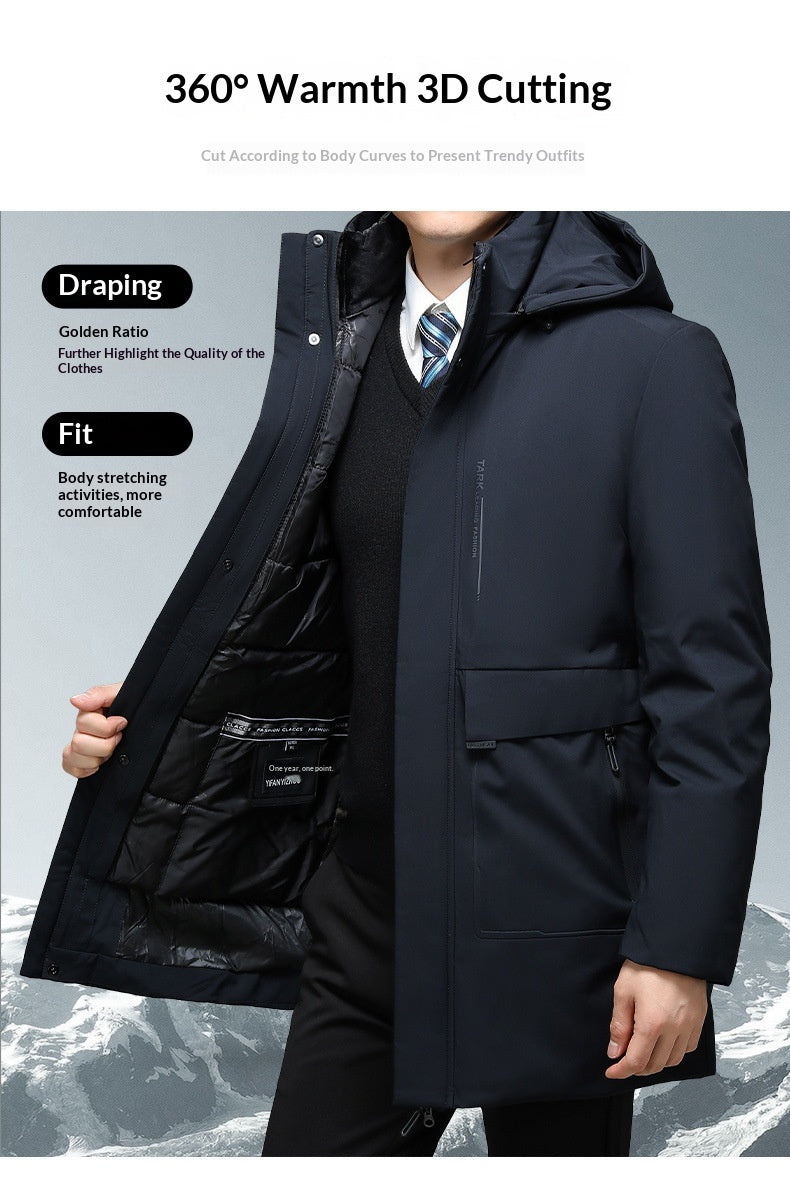 Men's Thickened Detachable Liner Thermal Cotton Padded Jacket