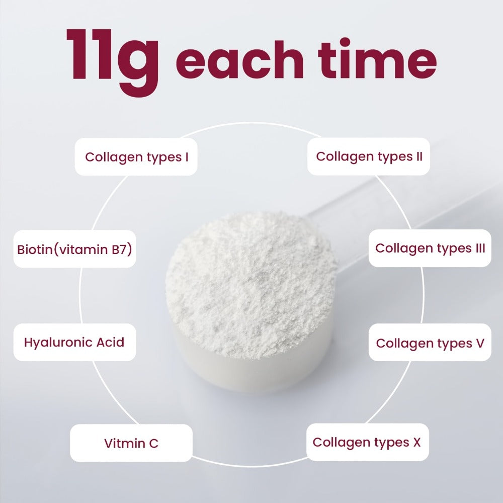 Dietary Supplement Multi-Collagen Powder with Types I, II, III, V and X, Biotin and Vitamin C, 2-Pack — image 4