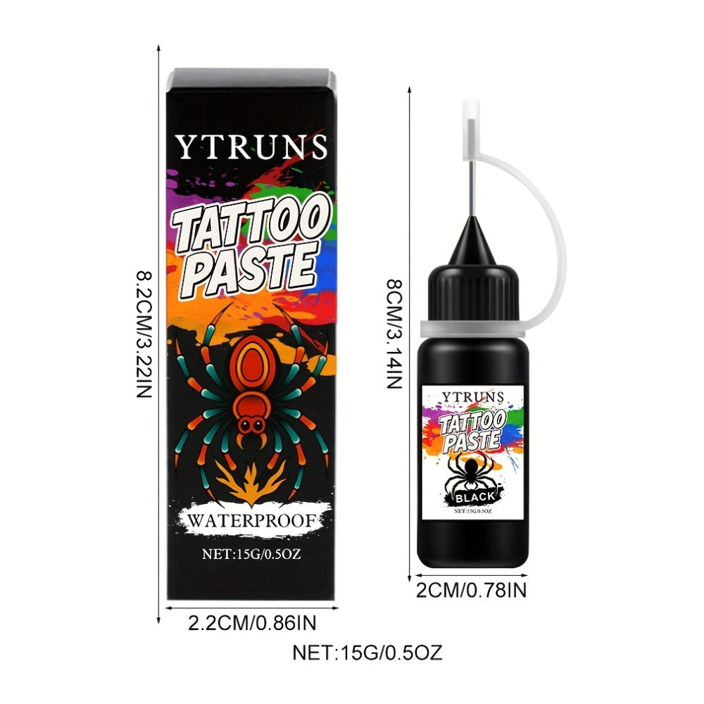 Liquid Body Paint Temporary Tattoo Ink – 7 Vibrant Colors, Fast-Drying Waterproof Formula, Plant-Based Squalane, Skin-Safe fo