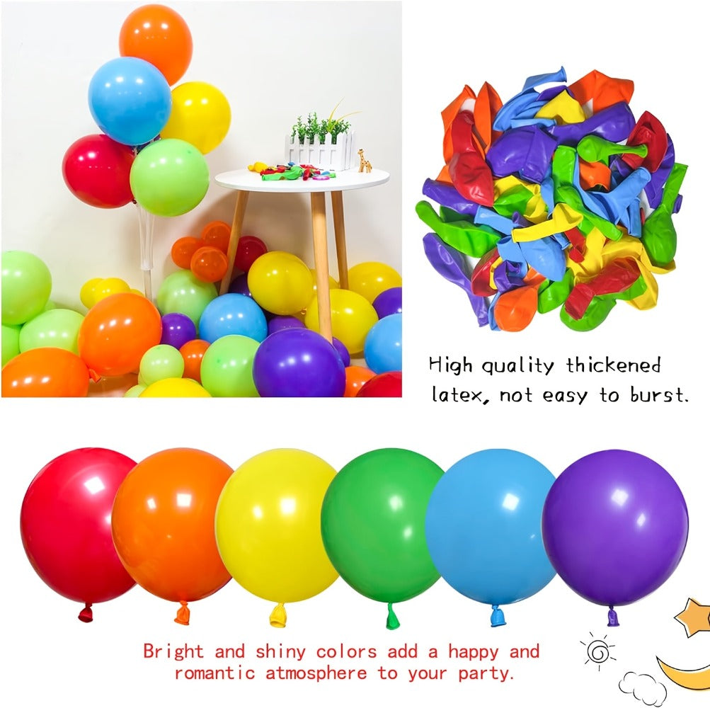Party Decorations 422-Piece Rainbow Balloon Arch Kit with Four Balloon Sizes and Garland Accessories — image 12