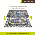 Door Mat | PVC Hollow Anti-Slip Mud Scraper Outdoor Entrance Holiday — image 3