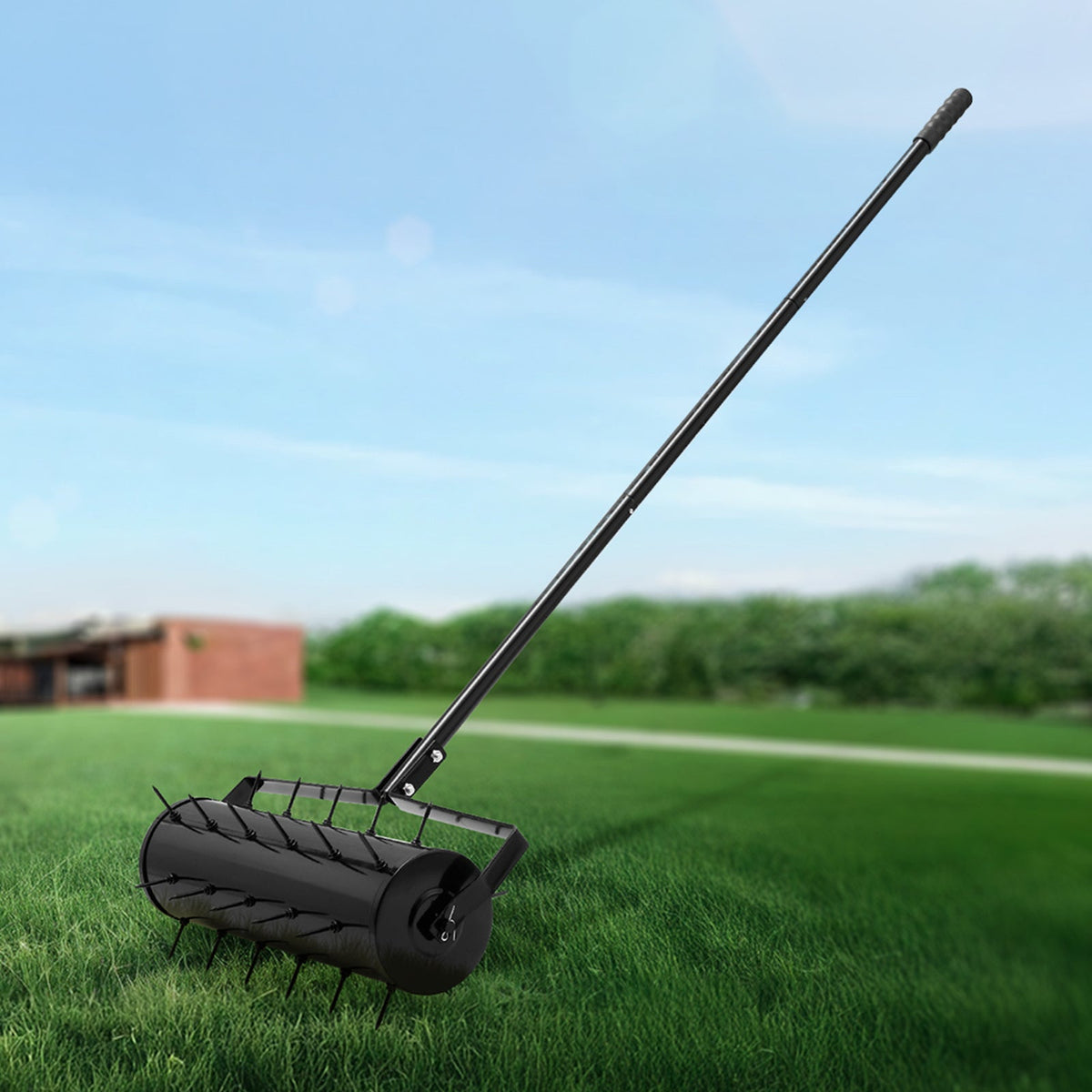 Rolling Lawn Aerator with 18- or 21-Inch Drum, 27 Spikes and Detachable Three-Section Handle — image 6