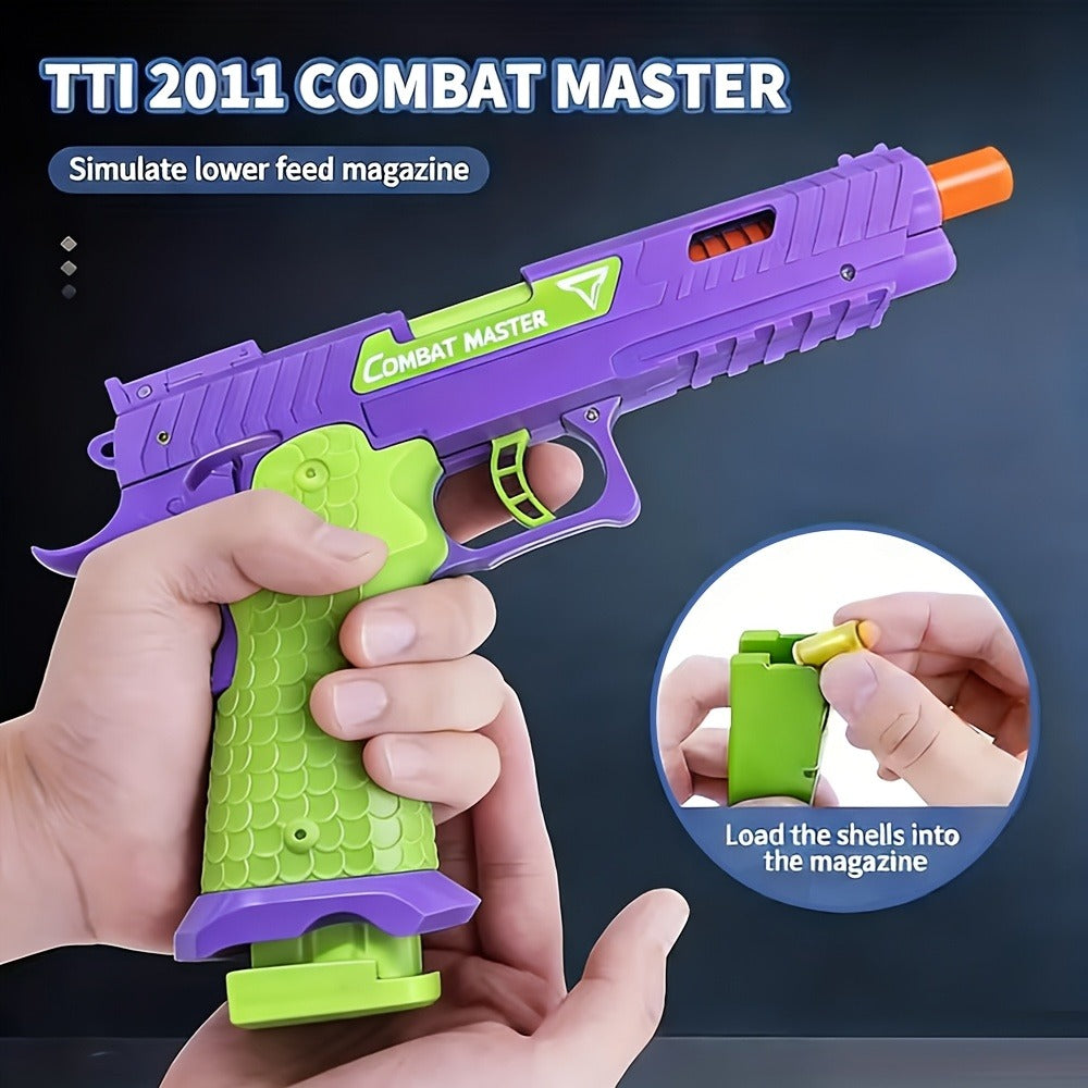 2011 Battle Master Semi-Auto Bullet Toy Gun with Shell Ejecting, 1 Magazine, 20 Simulation Bullets — image 8