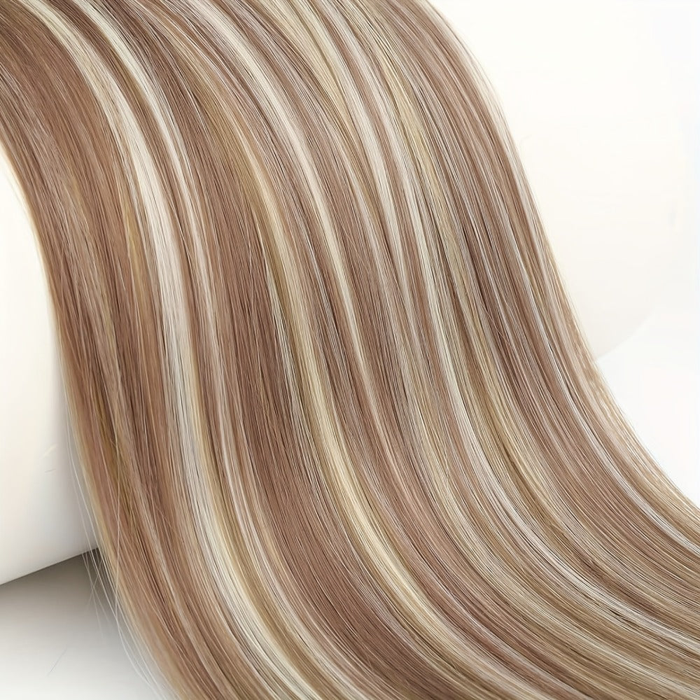 Hair Extensions Straight 34-Inch Synthetic Ponytail with Ribbon Wrap and Five Mixed or Natural-Tone Colors — image 2