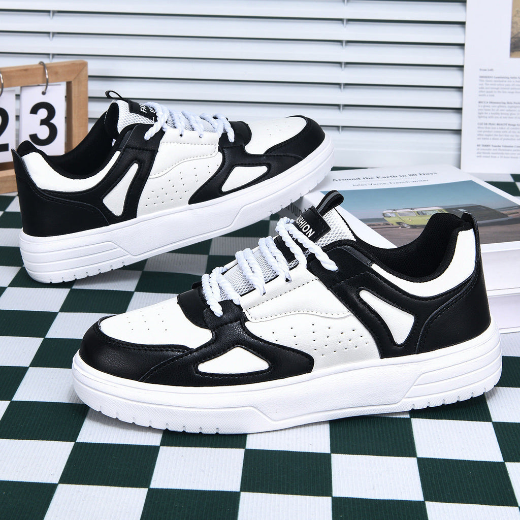 Classic White Skateboard Shoes - Unisex Low-Top Casual Trainers