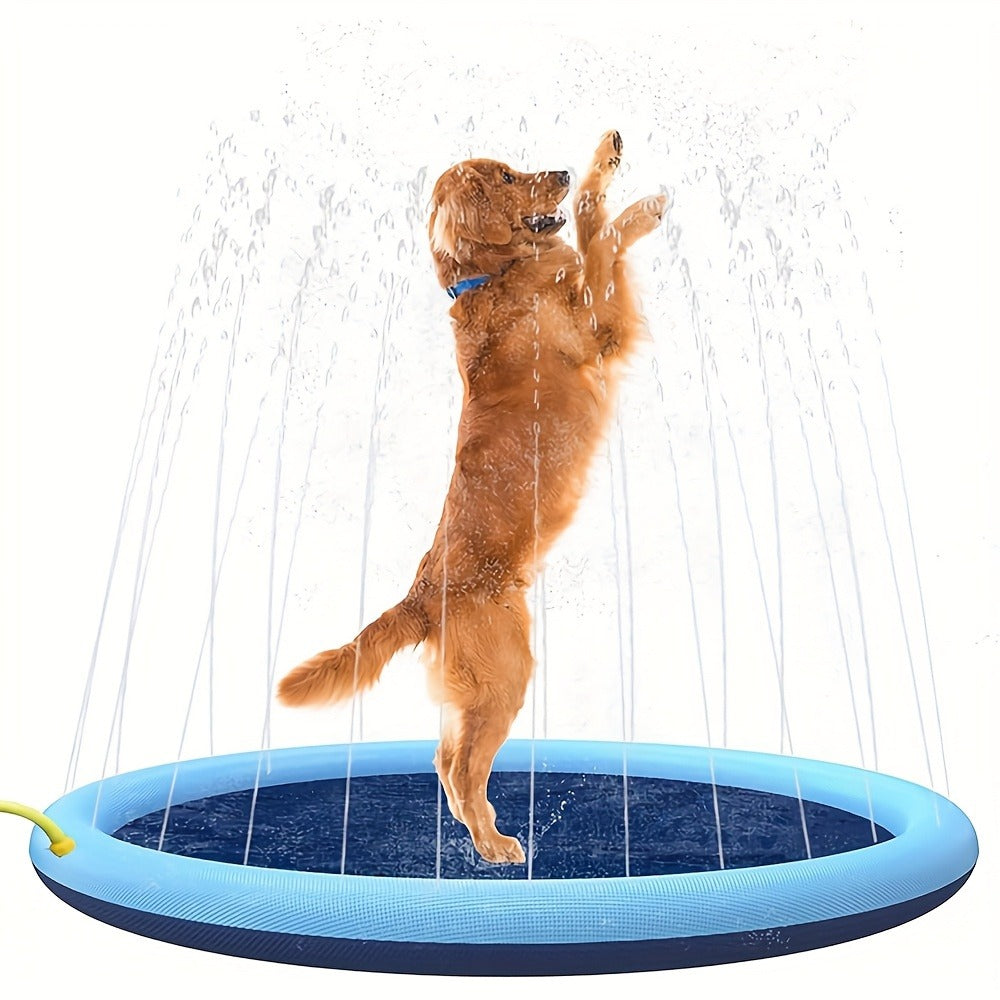 Dog Splash Pad for Large Dogs Extra Thick 0.6mm, Sprinkler Pool & Cooling Mat for Jumbo & Big Breeds — image 14