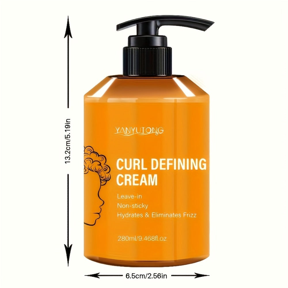 280ml Curl Styling Cream in Orange Pump Bottle with Argan Oil and Glycerin Listed in Product Record — image 4