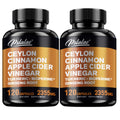 Ceylon Cinnamon Capsules 120 Count with Apple Cider Vinegar Turmeric Bioperine & Ginseng for Bath Time, Home Spa and Personal