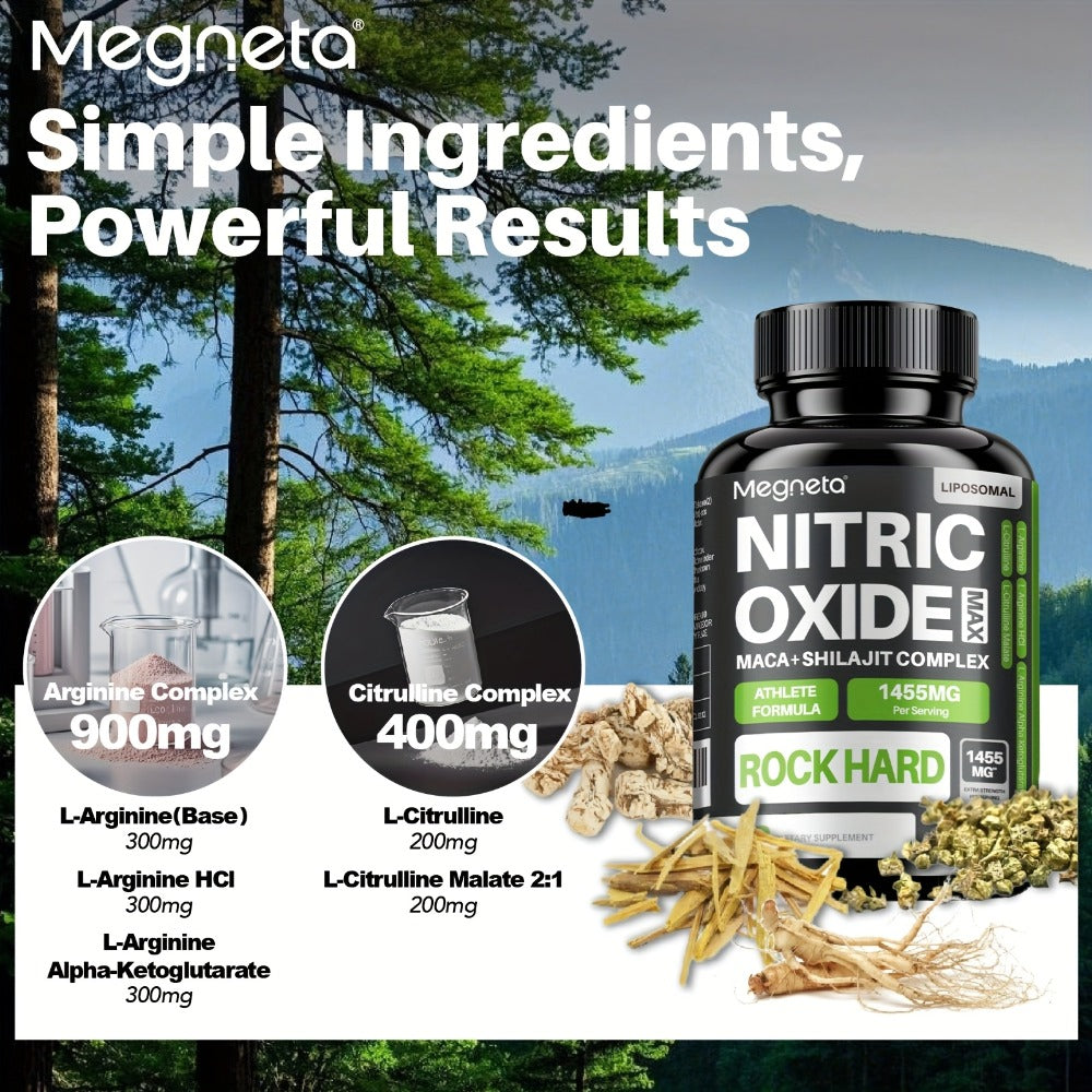 L-Arginine & L-Citrulline Nitric Oxide Supplement for Men - Boosts Blood Flow, Pump, Energy — image 8