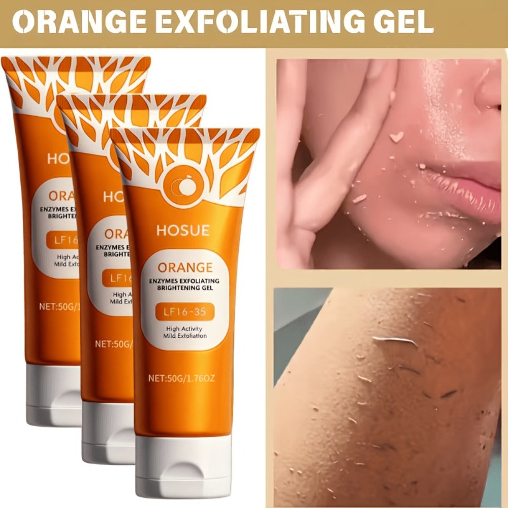 Orange-Label Facial Exfoliating Gel, 50g Tube with Niacinamide, Ascorbic Acid and Orange Fruit Extract Panel — image 1