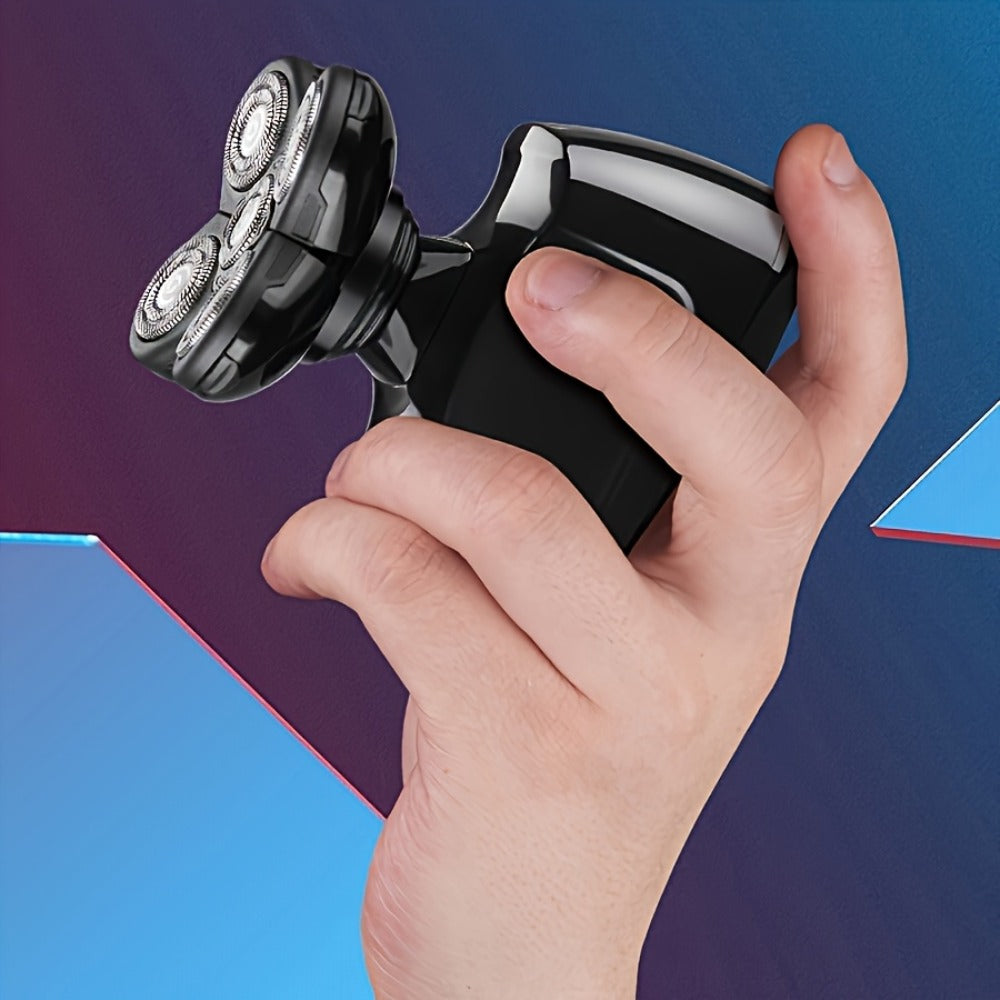5-in-1 Electric Shaver Kit for Men Wet Dry Rotary Shaver – Bald Head Beard Nose Ear Trimmer with Digital Display — image 6