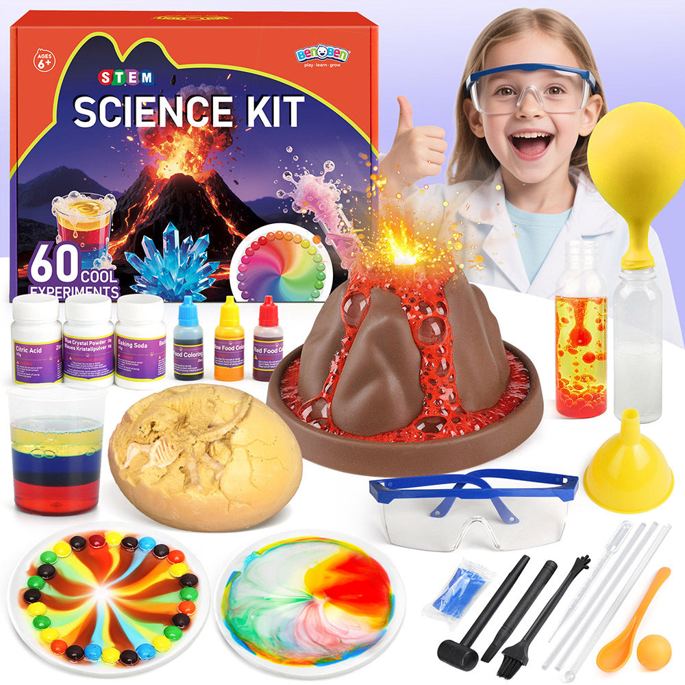 Kids Science Kit 60 Experiments STEM Educational Toy Set with Real Lab Tools for Boys & Girls Ages 6 7 8 9 10 11 12 — image 3