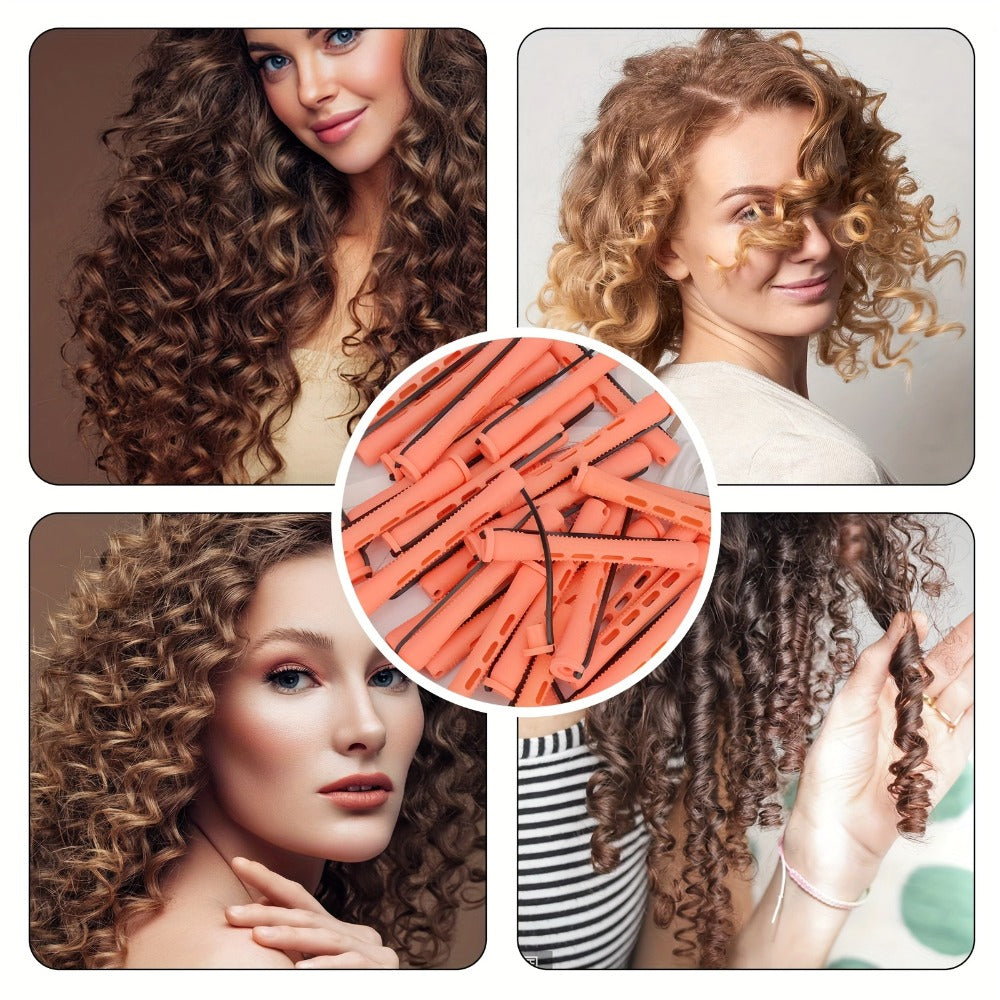 Soft Foam Perm Rods, 50pcs Heatless Hair Rollers with Comb for Curls and Waves — image 6