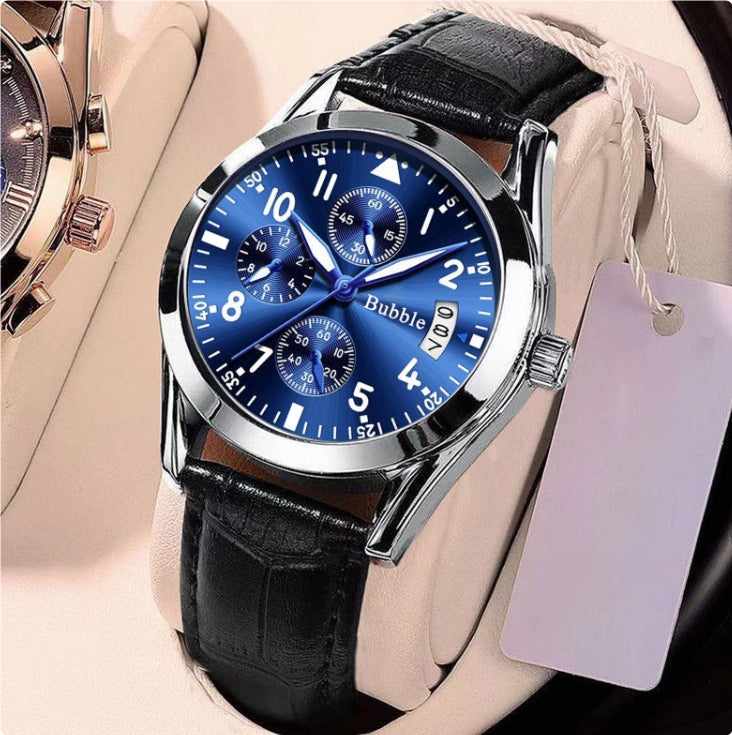 Fully Automatic Quartz Luminous Waterproof Digital Six-Hand Mens Watch