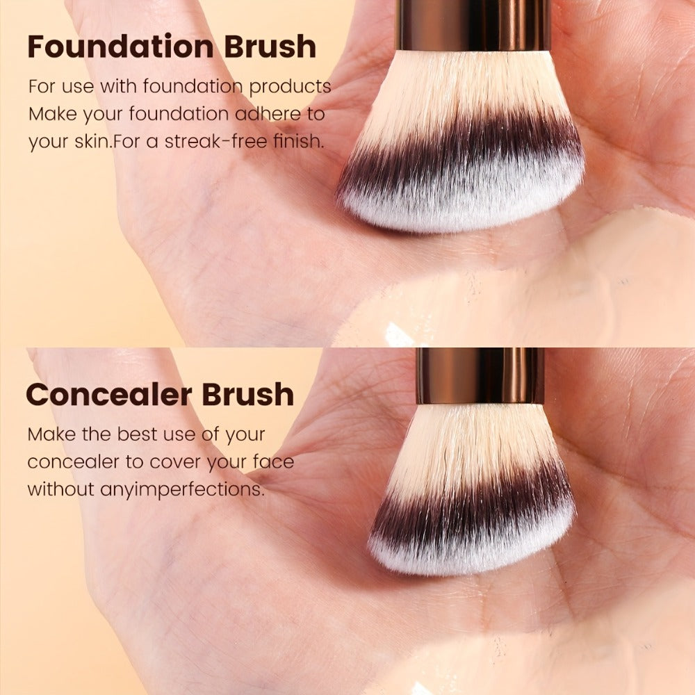 Makeup Brush Set, 8-Piece Double-Ended Collection with 16 Brush Heads, Aluminum Alloy Handles and Storage Box — image 13
