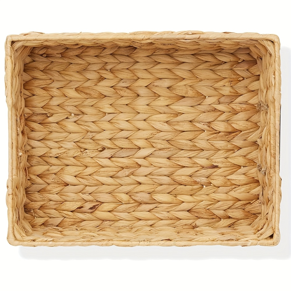 Water Hyacinth Pantry Storage Baskets with Chalkboard Labels, 9 x 12 x 5-Inch, 1- to 4-Pack — image 10