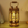 LED Wooden Lantern Model Kit, Rotating Mechanical 3D Wooden Puzzle for Adults & Teens, Glowing Vintage Desk Decor Display — i