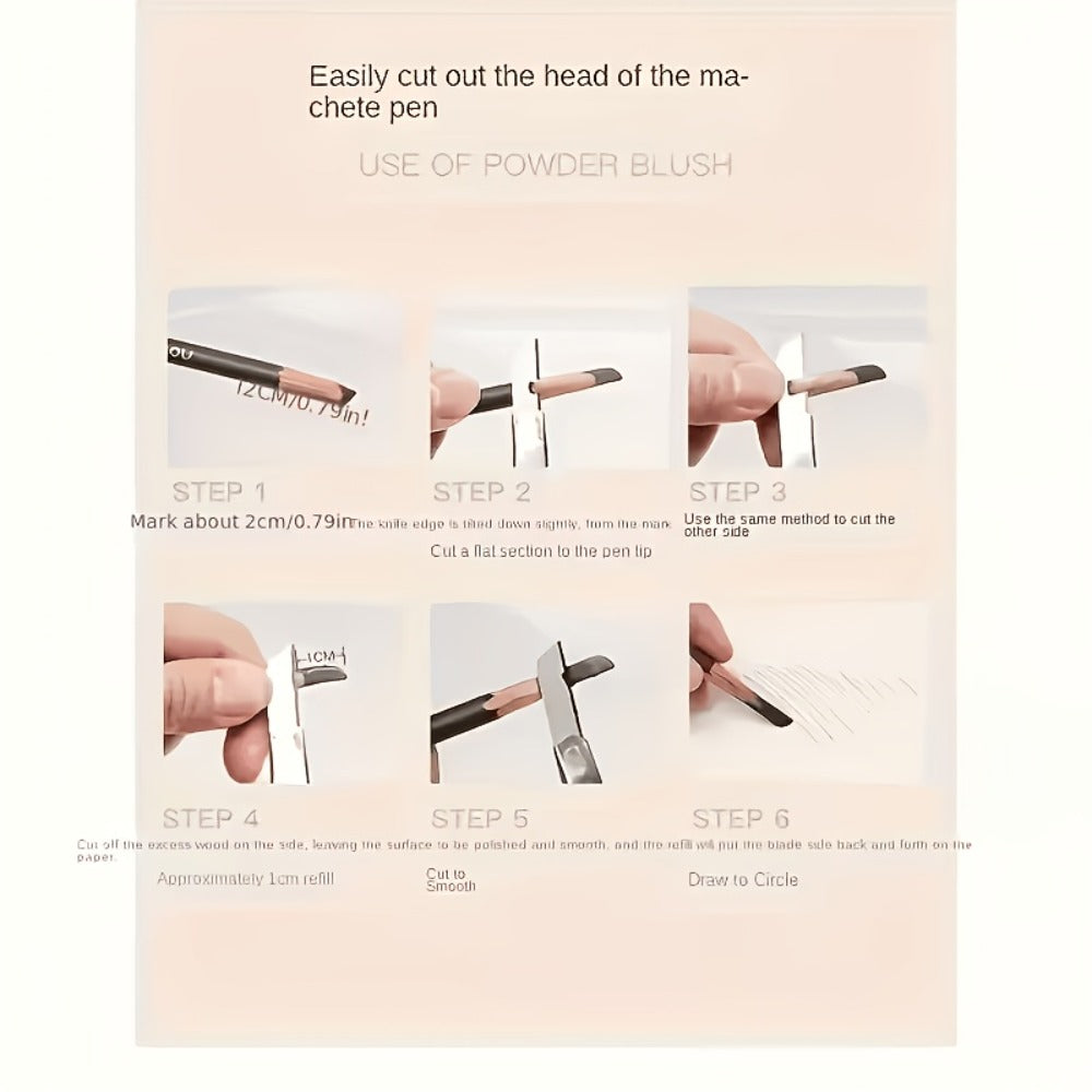 Microblading Effect Brow Pencil 4-Pack with Eyeliner, Waterproof Smudge-Proof Dual-Ended Eyebrow Pen with Spoolie Brush — ima