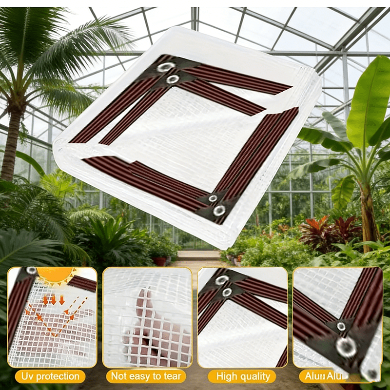 Clear Tarp Heavy Duty Transparent | Patio Carport Chicken Coop Cover — image 5